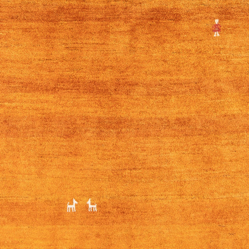 Alfombra Gabbeh - Persa - 196 x 150 cm - naranja