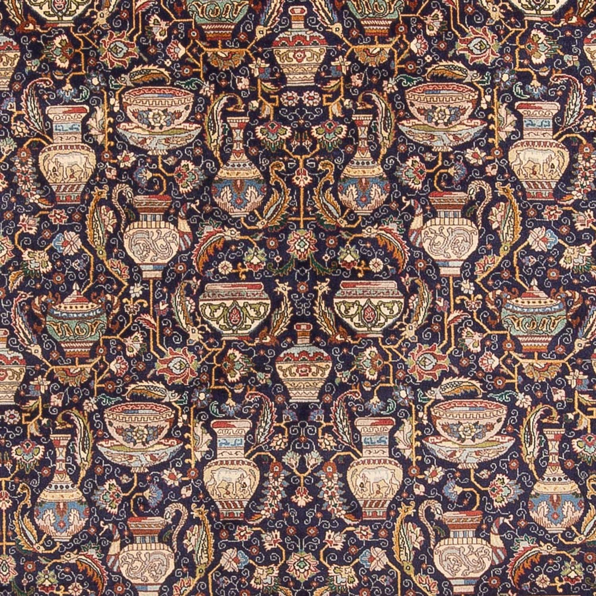 Alfombra persa - Tabriz - 387 x 300 cm - azul oscuro