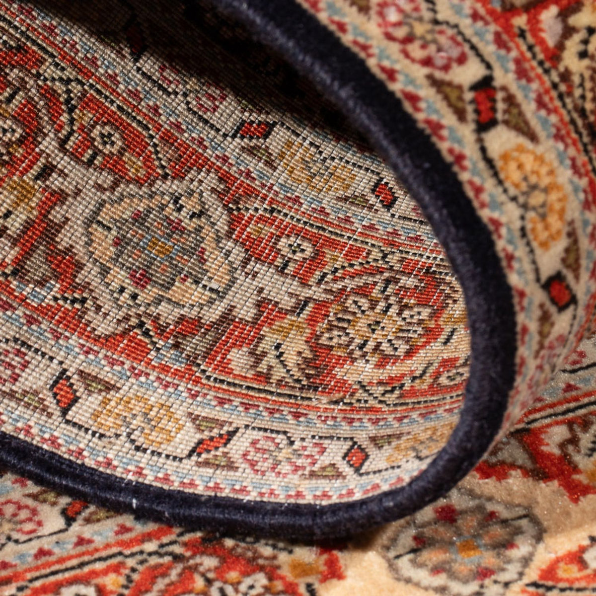 Alfombra Persa - Tabriz - Real - 120 x 80 cm - azul oscuro