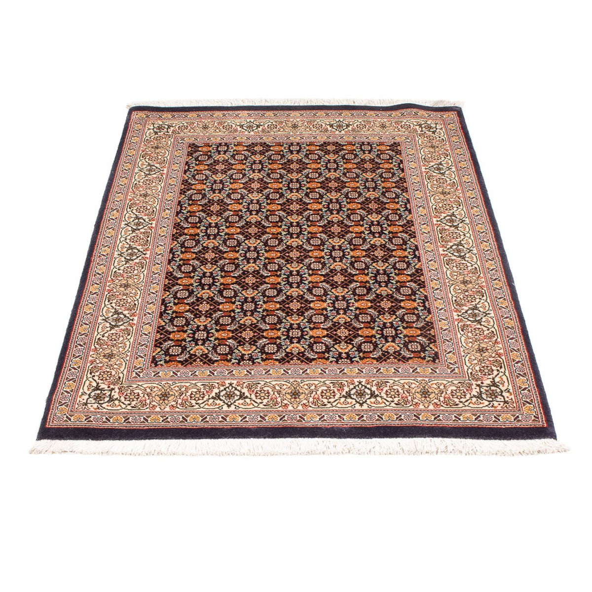 Alfombra Persa - Tabriz - Real - 116 x 83 cm - azul oscuro
