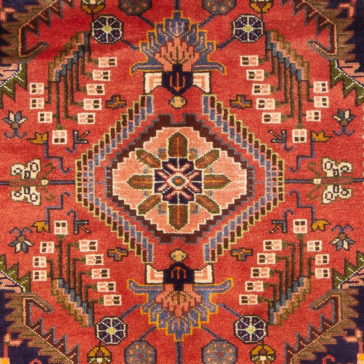 Alfombra persa - Nómada - 222 x 140 cm - rojo
