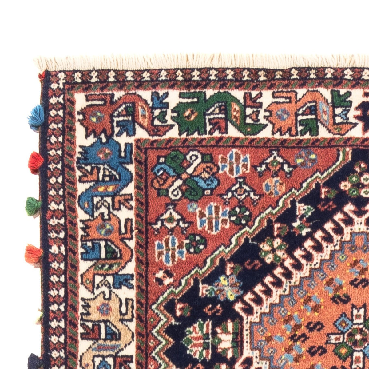 Alfombra de pasillo Alfombra persa - Nómada - 200 x 83 cm - azul oscuro
