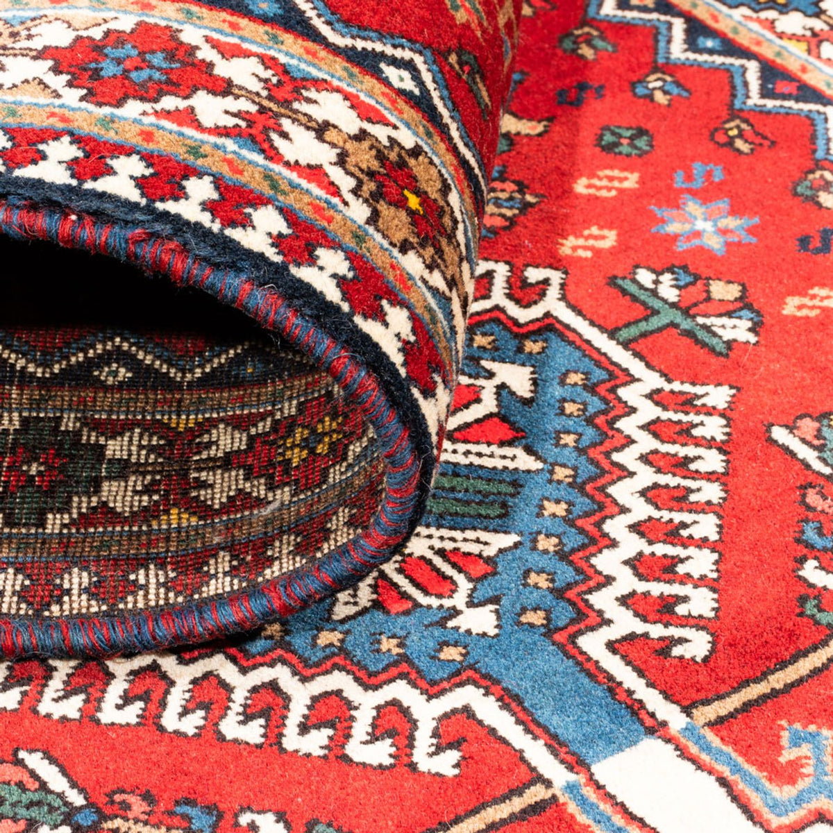 Alfombra de pasillo Alfombra persa - Nómada - 195 x 80 cm - rojo