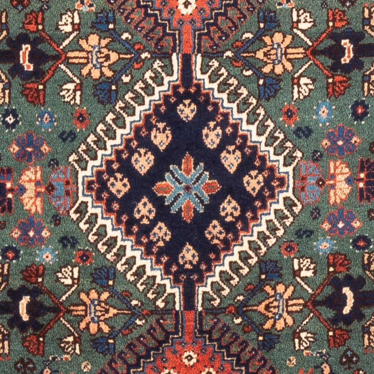 Alfombra persa - Nómada - 130 x 80 cm - verde