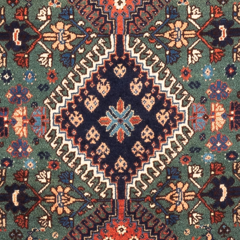 Alfombra persa - Nómada - 130 x 80 cm - verde