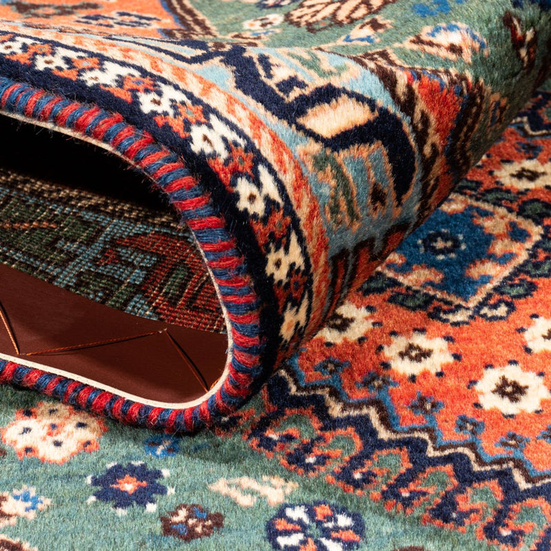 Alfombra persa - Nómada - 130 x 80 cm - verde