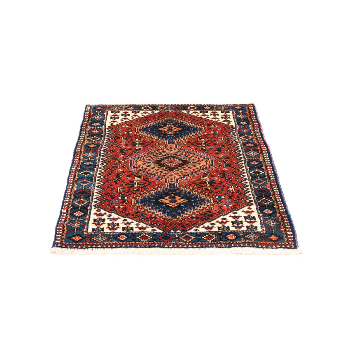 Alfombra persa - Nómada - 123 x 81 cm - rojo