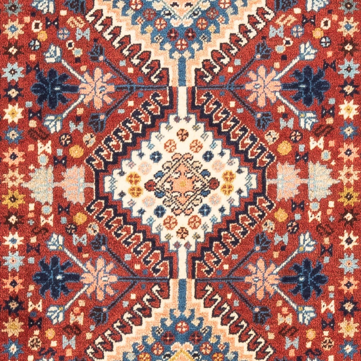 Alfombra persa - Nómada - 131 x 86 cm - rojo