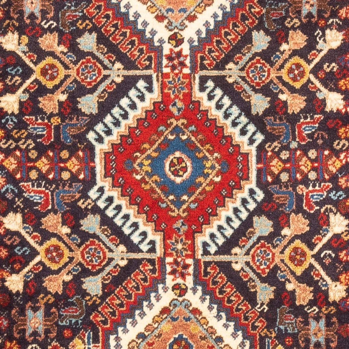 Alfombra persa - Nómada - 130 x 80 cm - azul oscuro