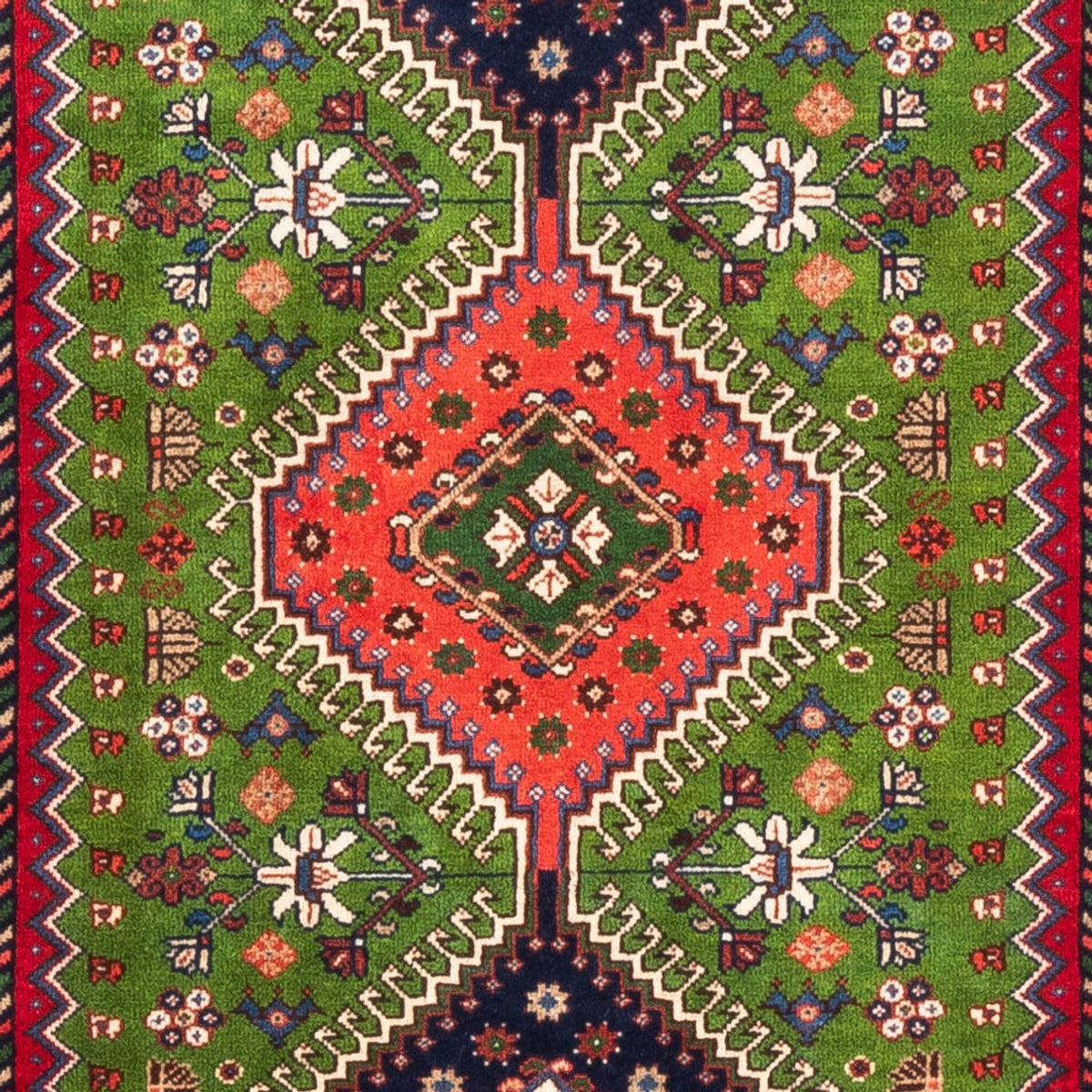 Alfombra de pasillo Alfombra persa - Nómada - 212 x 80 cm - verde