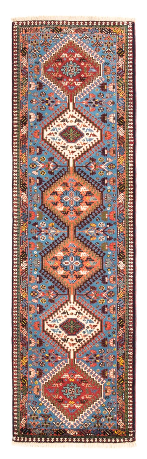 Alfombra de pasillo Alfombra persa - Nómada - 200 x 60 cm - azul claro