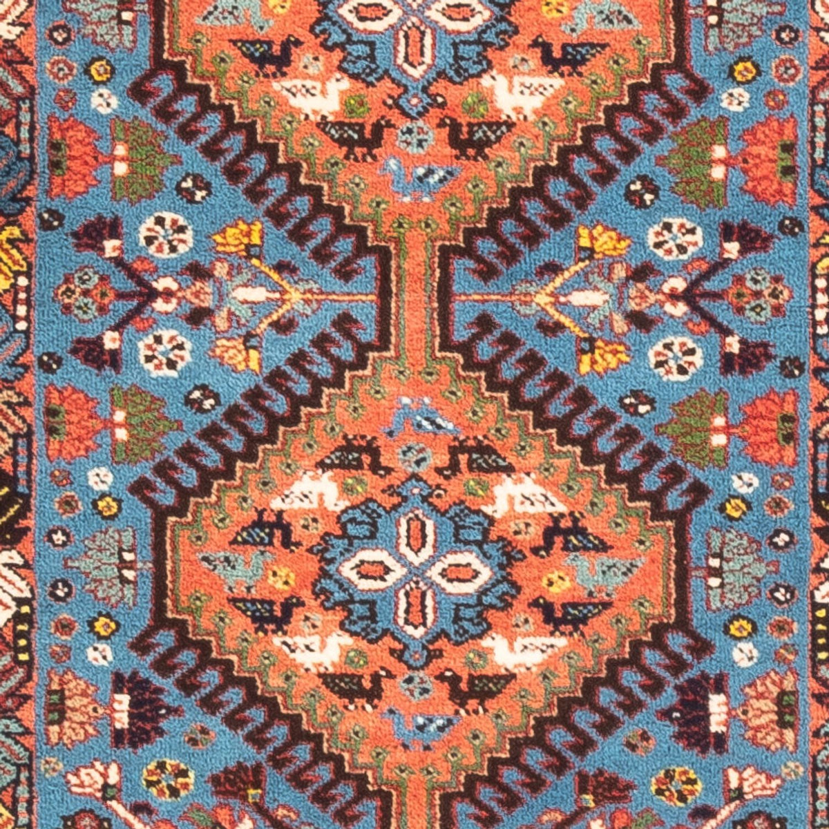 Alfombra de pasillo Alfombra persa - Nómada - 200 x 60 cm - azul claro
