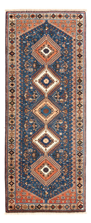 Alfombra de pasillo Alfombra persa - Nómada - 200 x 84 cm - azul