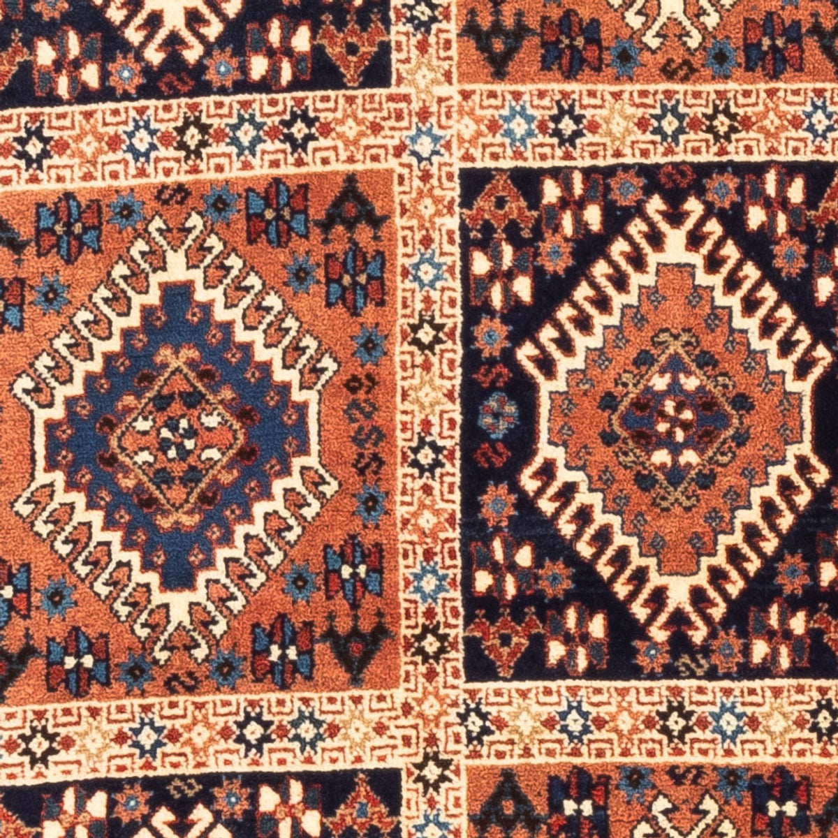 Alfombra persa - Nómada - 128 x 80 cm - multicolor