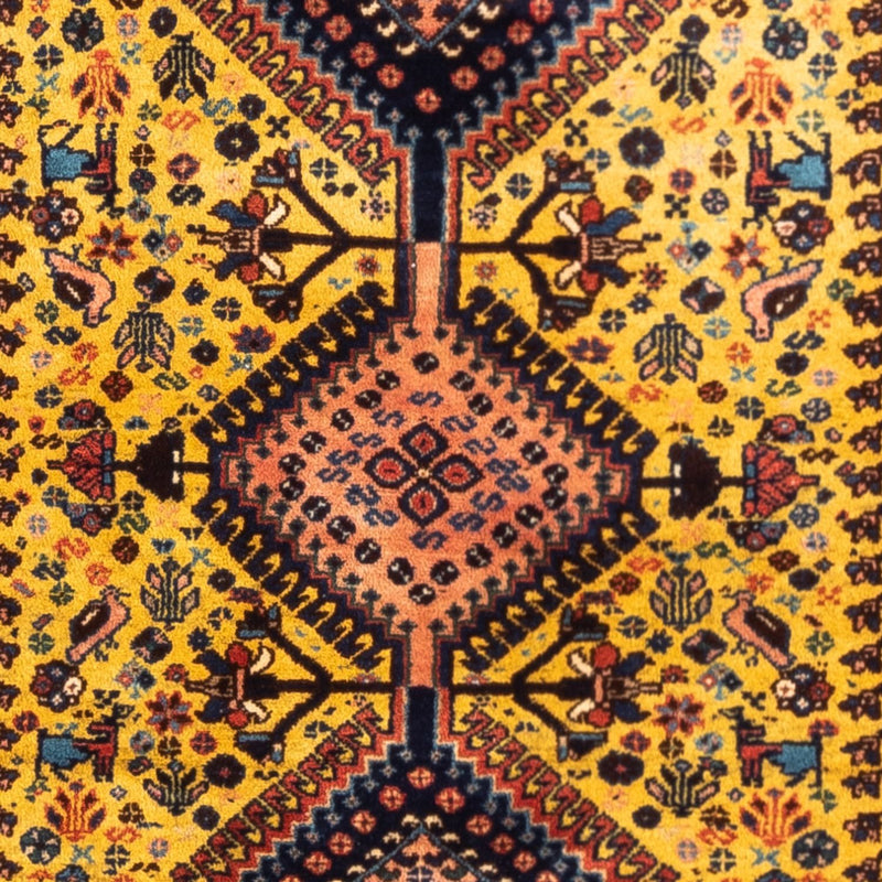 Alfombra persa - Nómada - 132 x 85 cm - amarillo