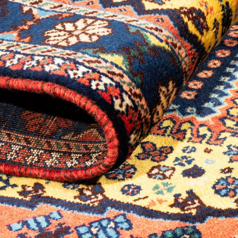 Alfombra persa - Nómada - 132 x 85 cm - amarillo
