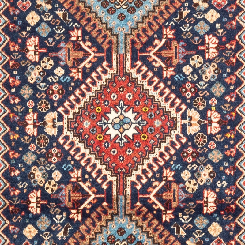Alfombra persa - Nómada - 124 x 78 cm - azul oscuro