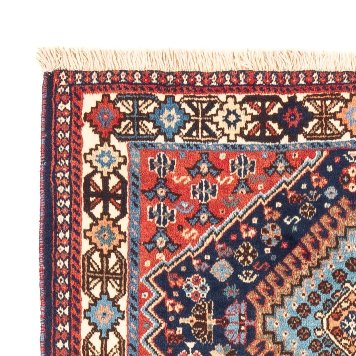 Alfombra persa - Nómada - 124 x 78 cm - azul oscuro