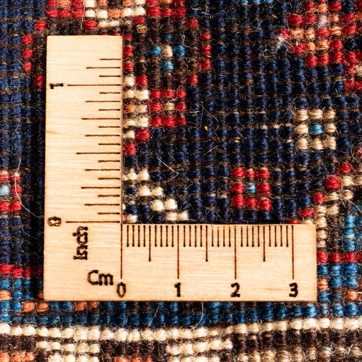 Alfombra persa - Nómada - 124 x 78 cm - azul oscuro