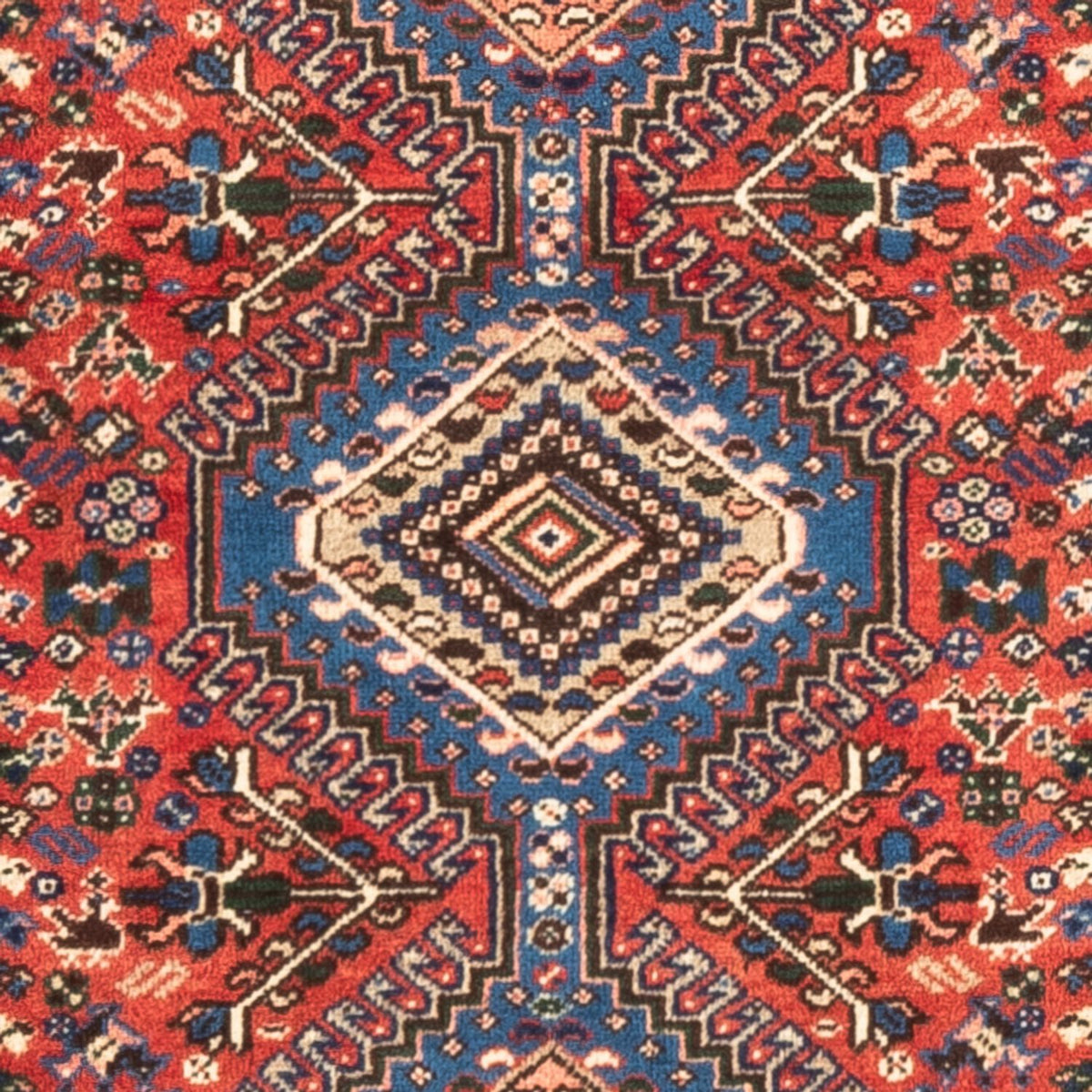 Alfombra persa - Nómada - 128 x 75 cm - rojo