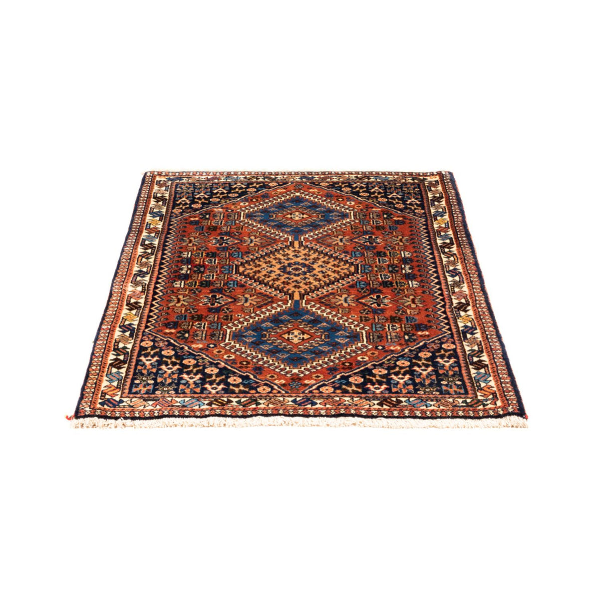 Alfombra persa - Nómada - 125 x 84 cm - rojo