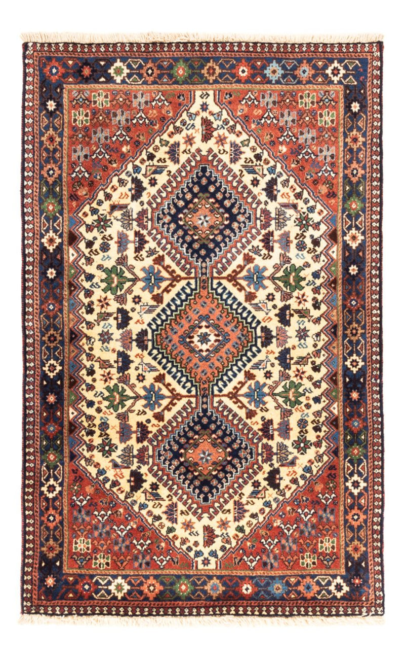 Alfombra persa - Nómada - 130 x 80 cm - crema