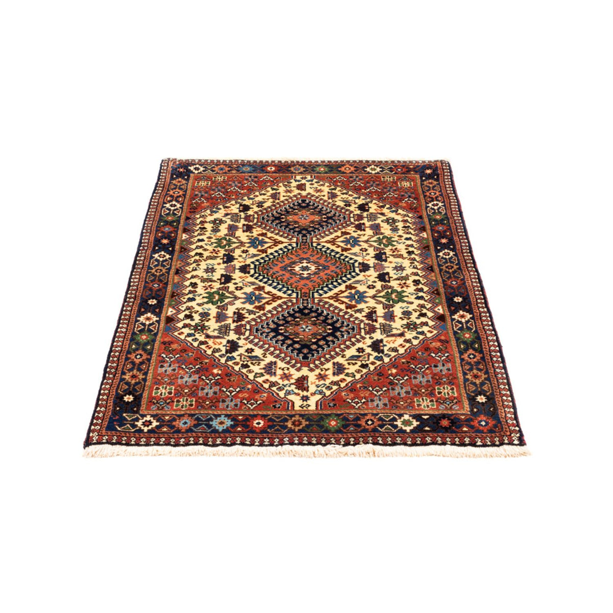 Alfombra persa - Nómada - 130 x 80 cm - crema
