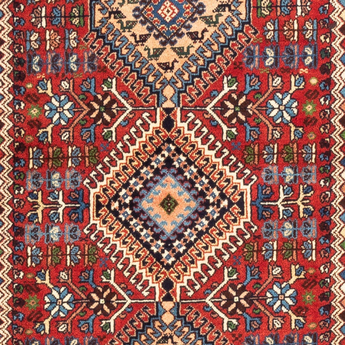 Alfombra de pasillo Alfombra persa - Nómada - 196 x 80 cm - rojo