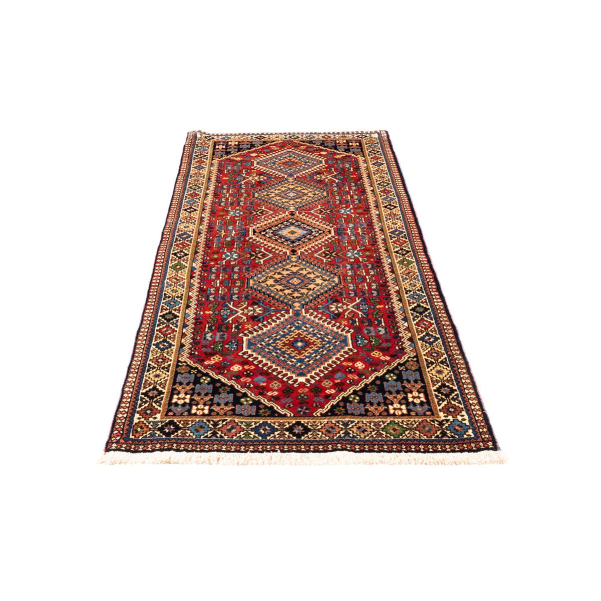 Alfombra de pasillo Alfombra persa - Nómada - 196 x 80 cm - rojo