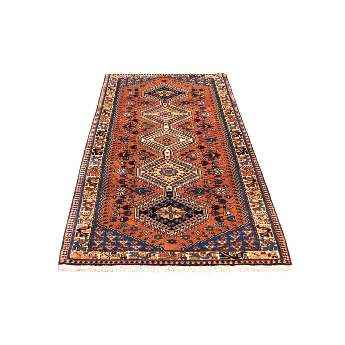Alfombra de pasillo Alfombra persa - Nómada - 200 x 80 cm - rojo