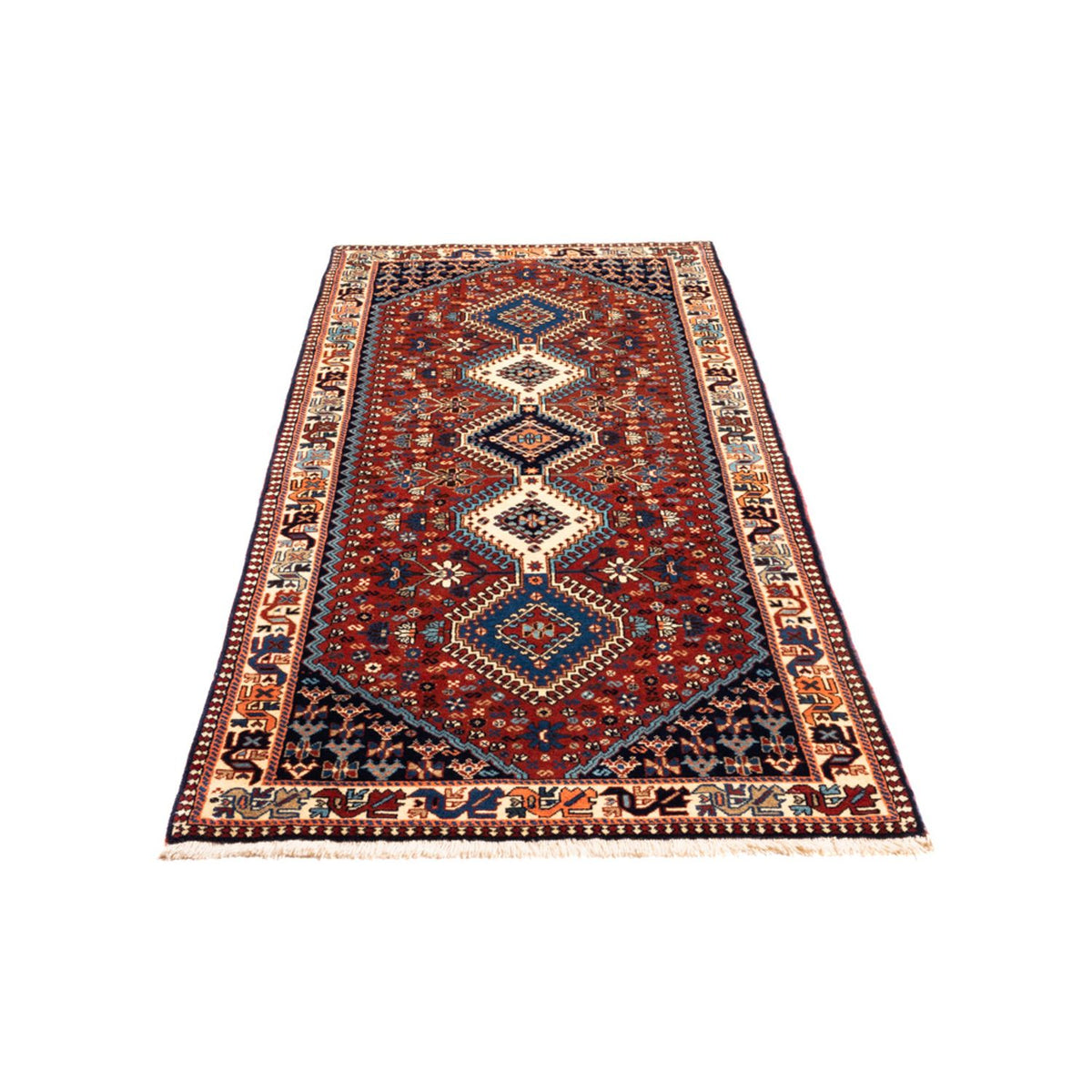 Alfombra de pasillo Alfombra persa - Nómada - 200 x 80 cm - rojo