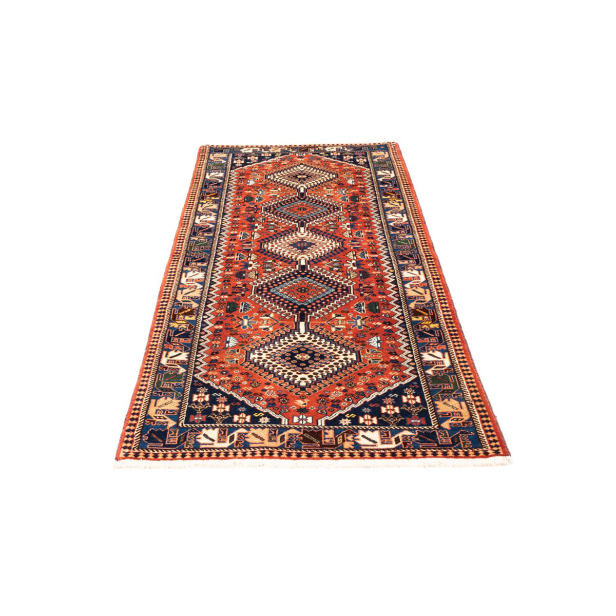Alfombra de pasillo Alfombra persa - Nómada - 210 x 80 cm - rojo