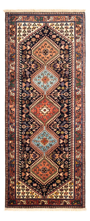 Alfombra de pasillo Alfombra persa - Nómada - 200 x 83 cm - azul oscuro