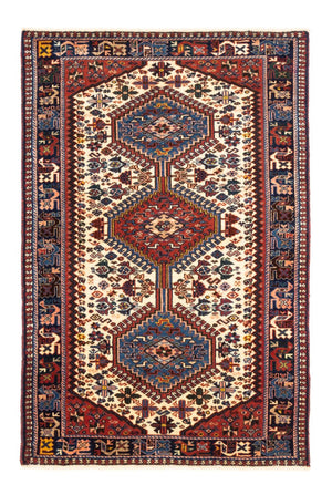 Alfombra persa - Nómada - 122 x 83 cm - crema