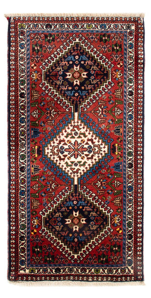 Alfombra persa - Nómada - 106 x 68 cm - rojo
