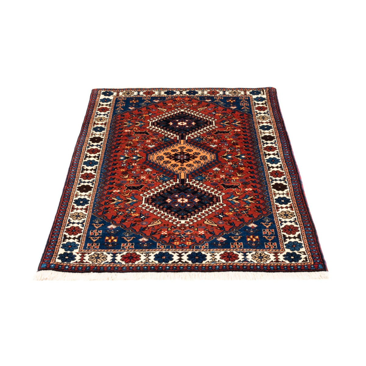 Alfombra persa - Nómada - 130 x 80 cm - rojo