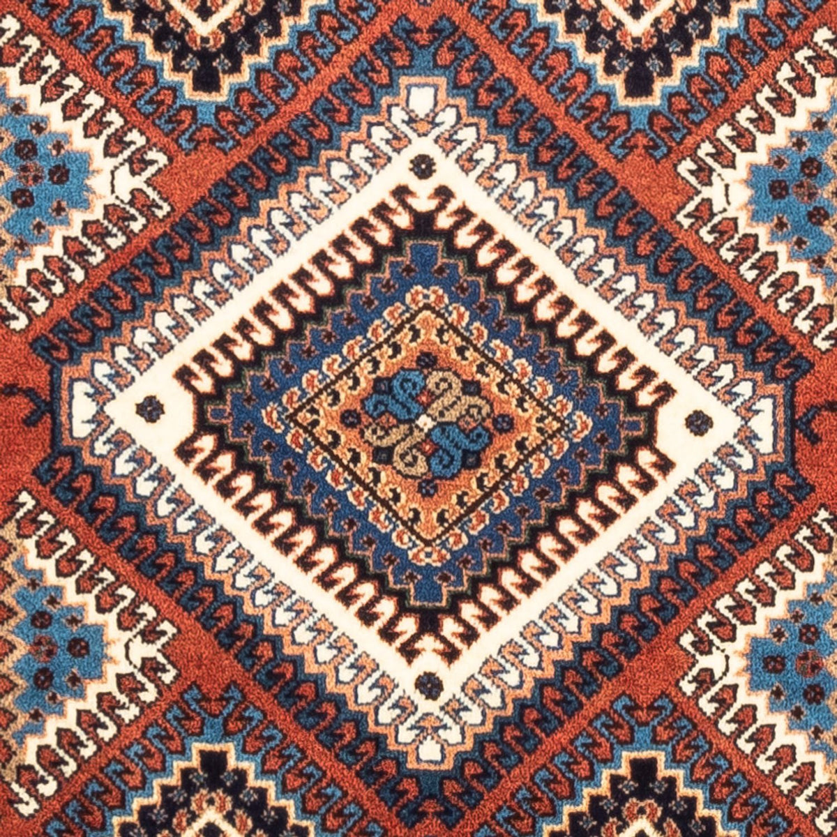Alfombra persa - Nómada - 126 x 80 cm - rojo
