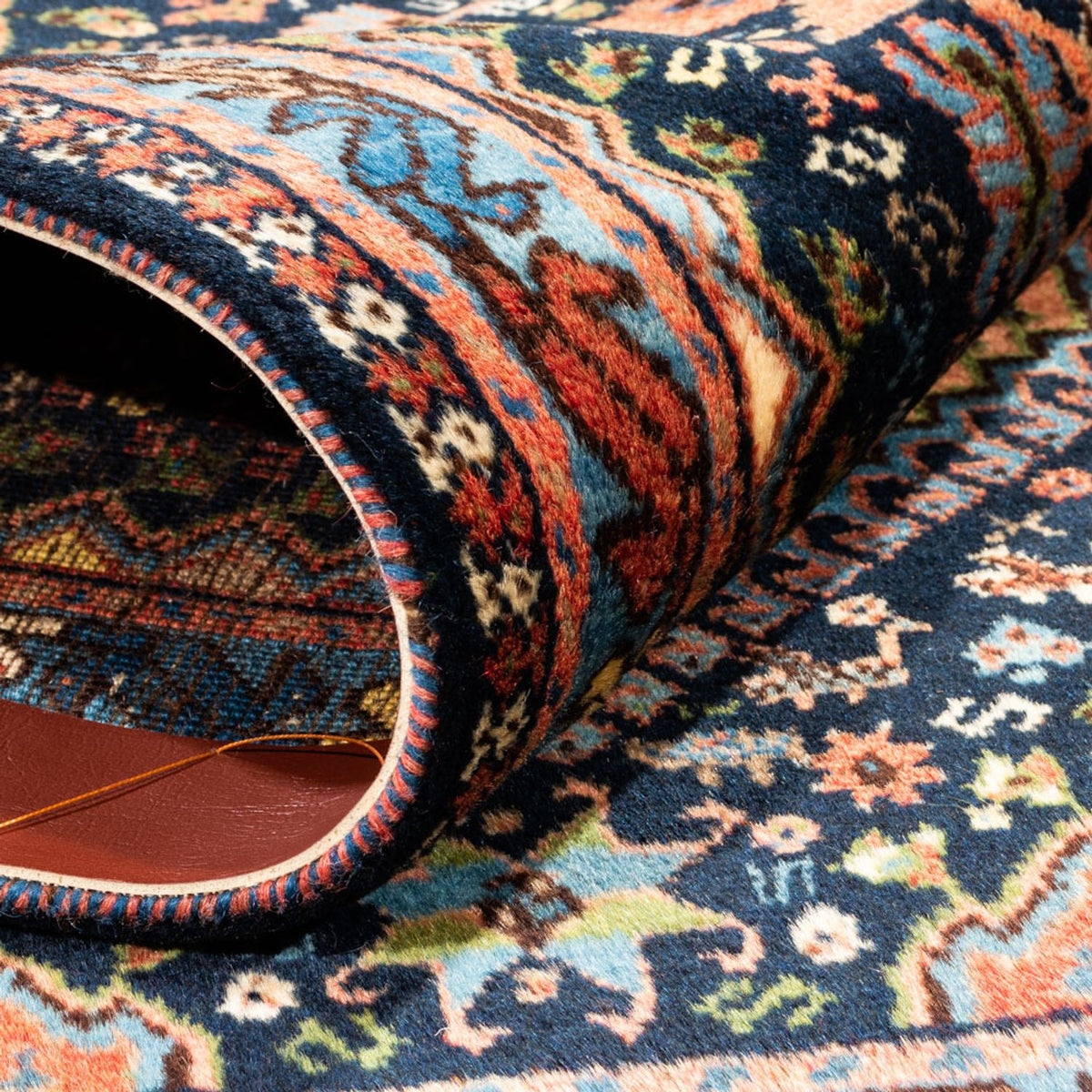 Alfombra persa - Nómada - 120 x 81 cm - azul oscuro