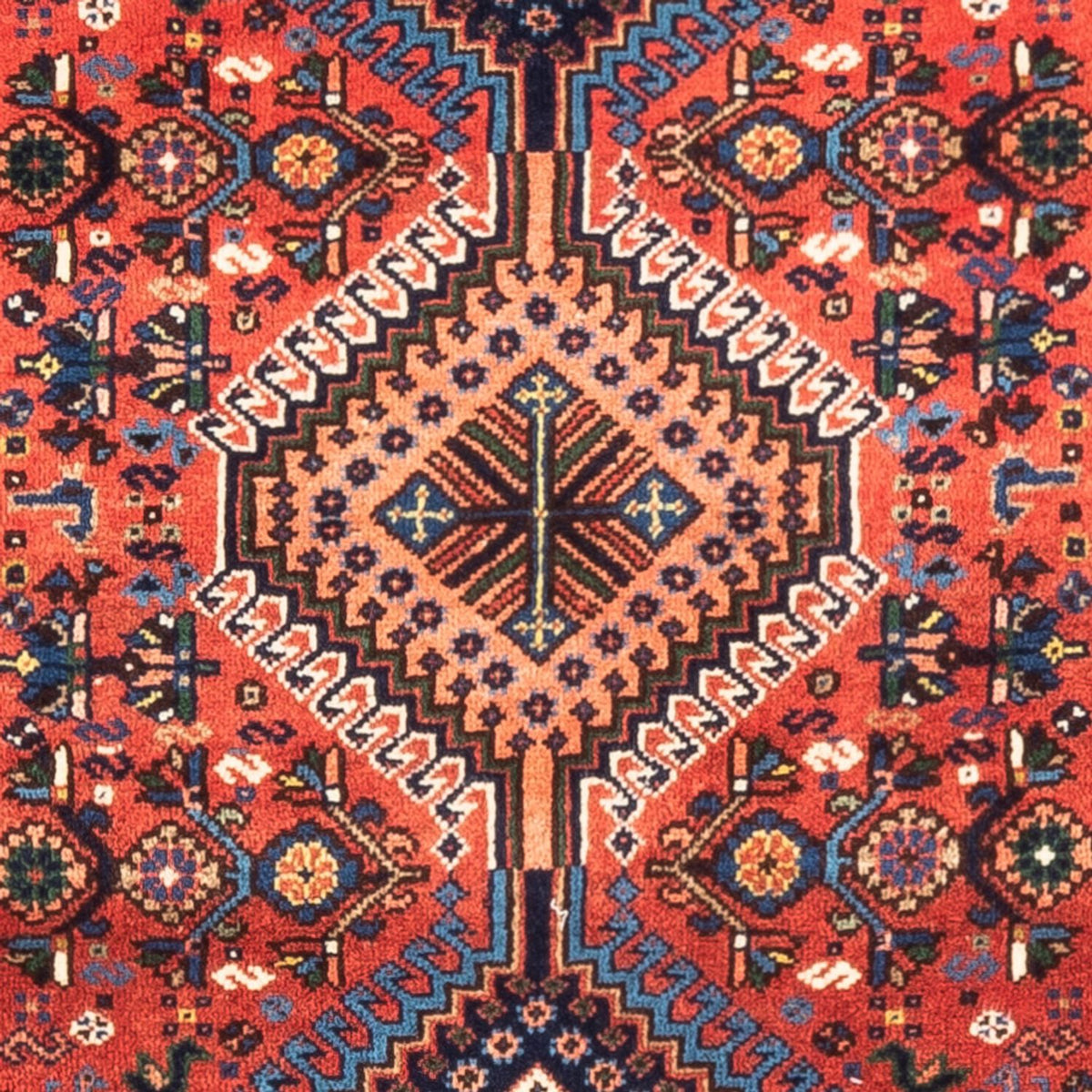 Alfombra persa - Nómada - 124 x 80 cm - rojo