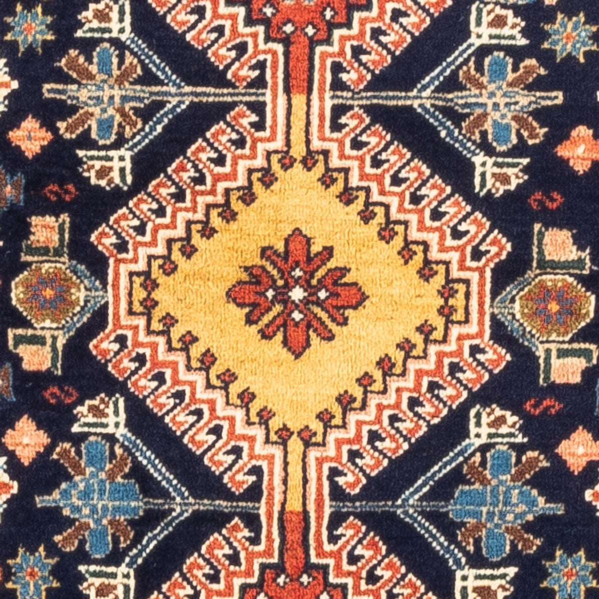 Alfombra persa - Nómada - 120 x 84 cm - azul oscuro