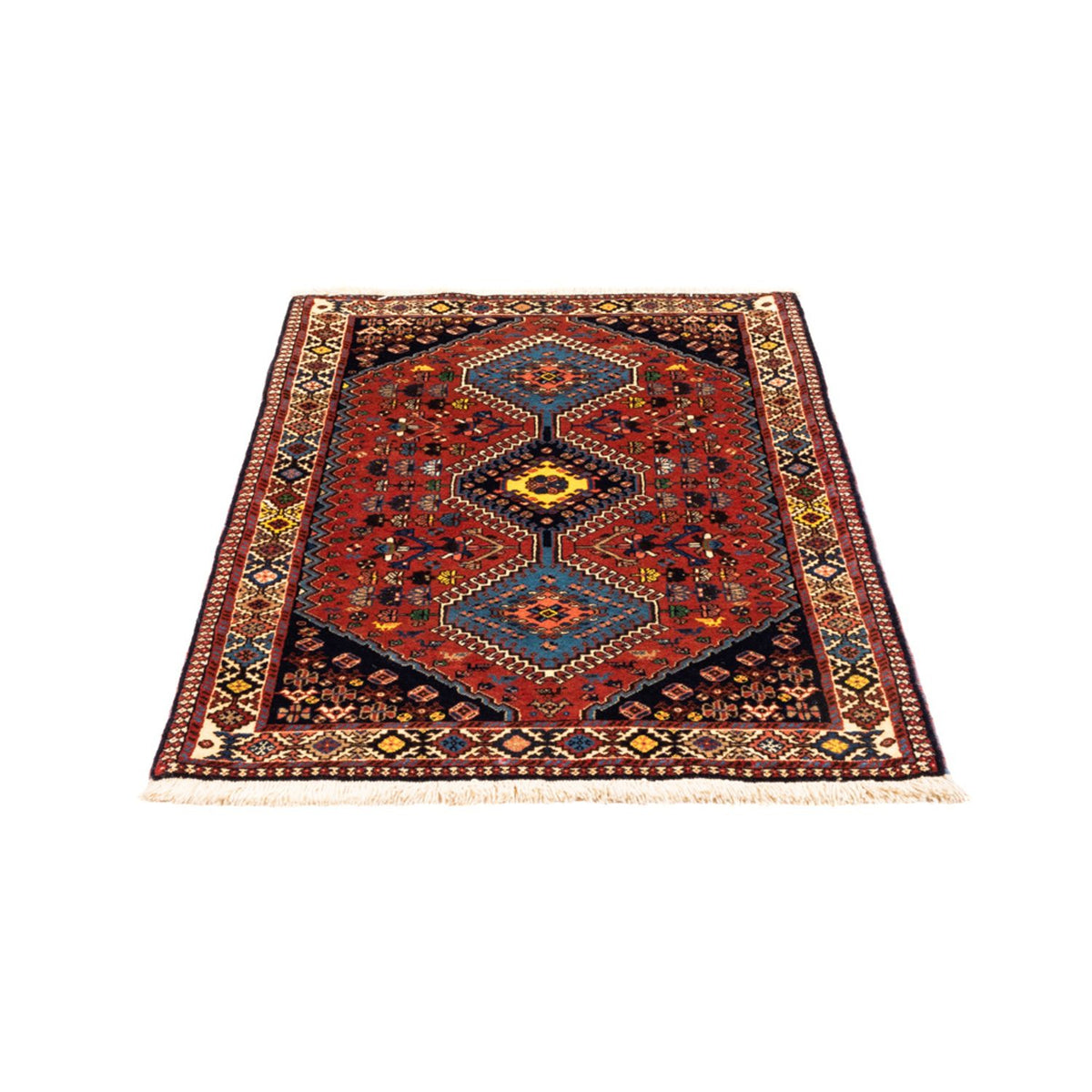 Alfombra persa - Nómada - 130 x 80 cm - rojo