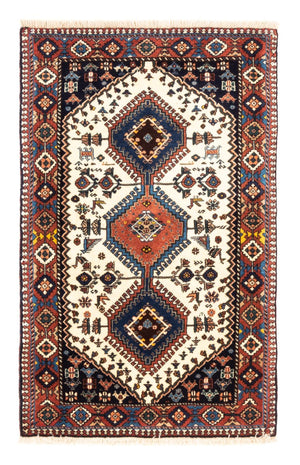 Alfombra persa - Nómada - 130 x 80 cm - crema