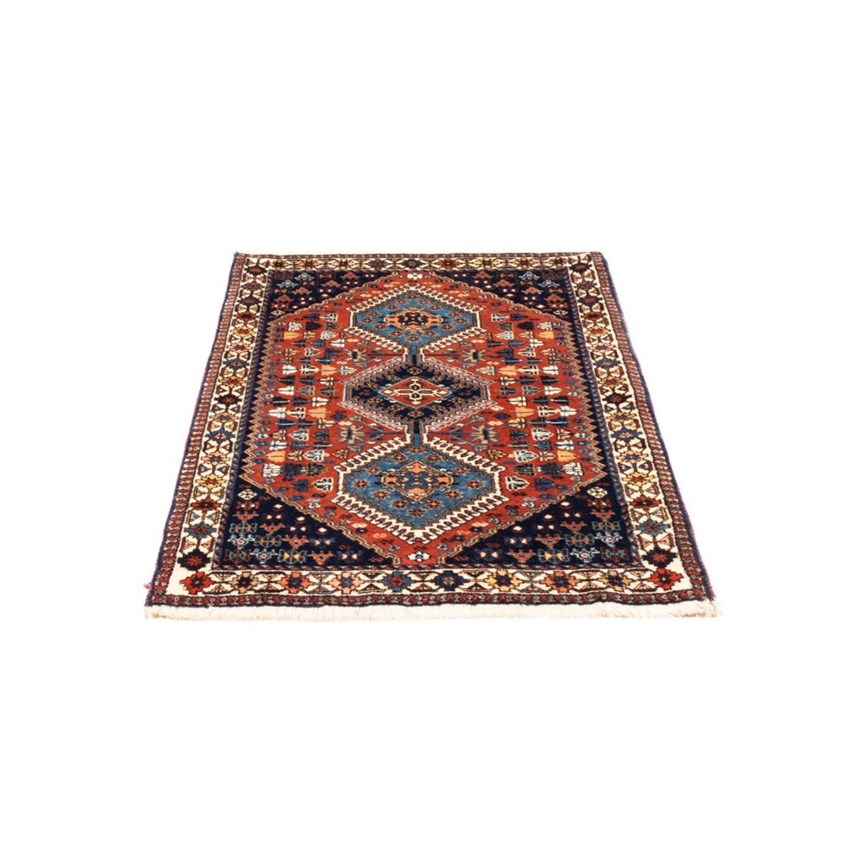 Alfombra persa - Nómada - 130 x 83 cm - rojo