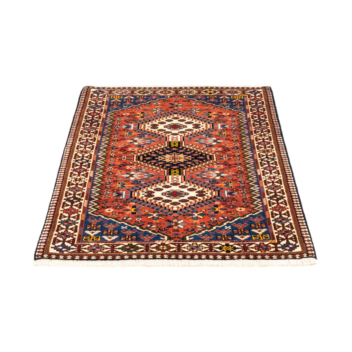 Alfombra persa - Nómada - 133 x 82 cm - rojo