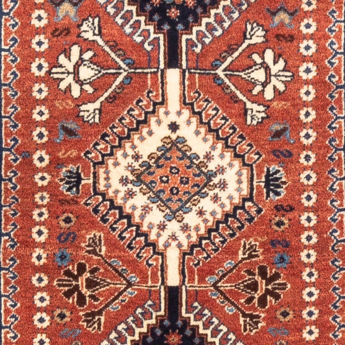 Alfombra persa - Nómada - 131 x 82 cm - rojo