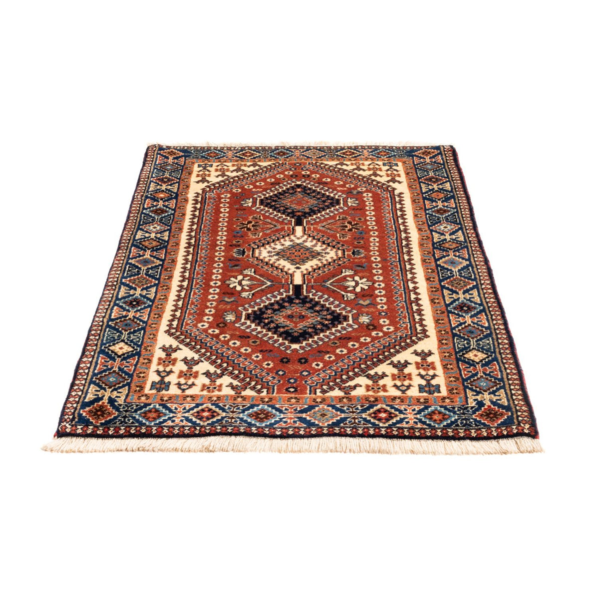 Alfombra persa - Nómada - 131 x 82 cm - rojo
