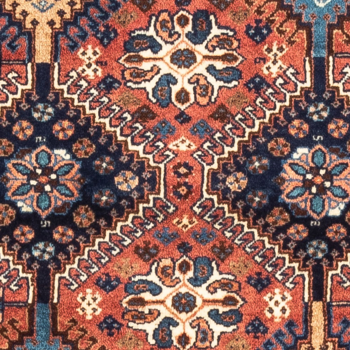 Alfombra persa - Nómada - 130 x 82 cm - rojo