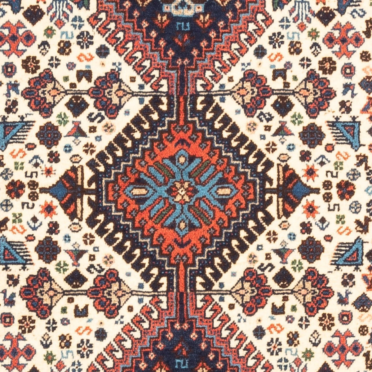 Alfombra persa - Nómada - 128 x 83 cm - crema