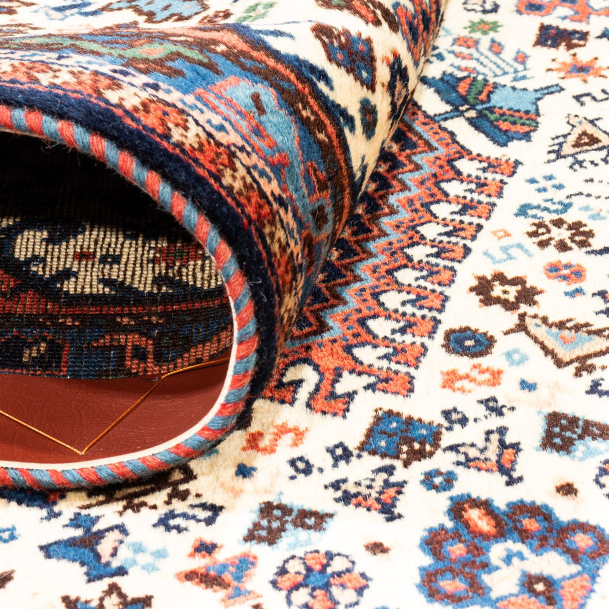 Alfombra persa - Nómada - 128 x 83 cm - crema