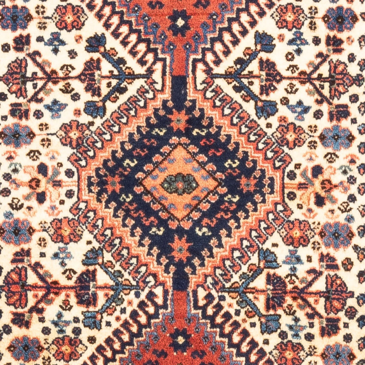 Alfombra persa - Nómada - 128 x 82 cm - crema